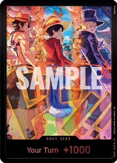 DON!! Card (English Version 3rd Anniversary Set) (Ace, Luffy, Sabo) card art