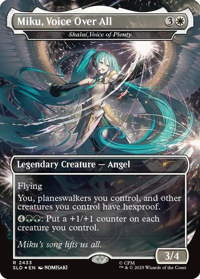 Miku, Voice Over All - Shalai, Voice of Plenty card art