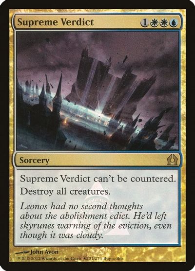 Supreme Verdict card art