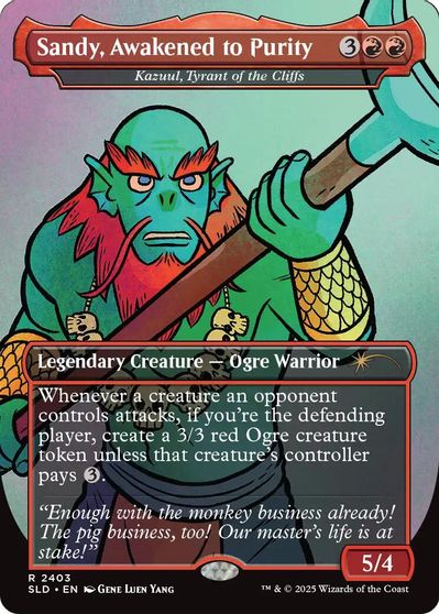 Sandy, Awakened to Purity - Kazuul, Tyrant of the Cliffs card art
