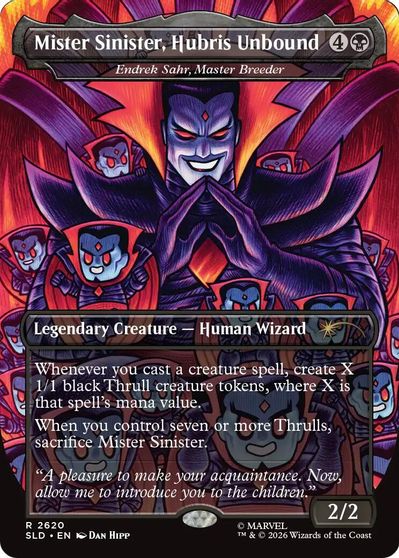 Mister Sinister, Hubris Unbound - Endrek Sahr, Master Breeder card art