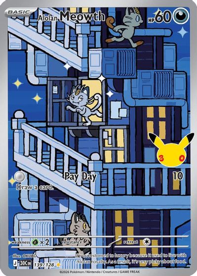 Alolan Meowth - 139/128 card art