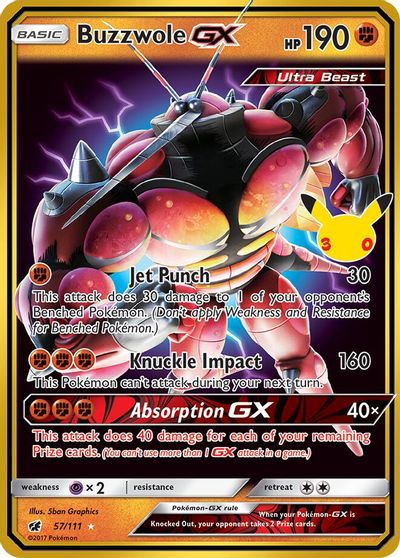 Buzzwole GX card art