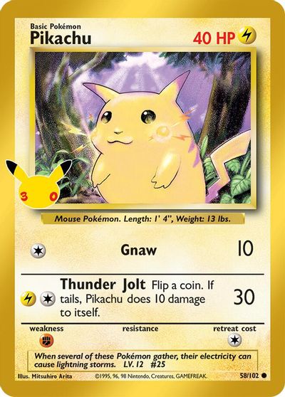 Pikachu card art