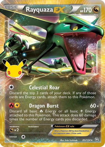 Rayquaza EX card art