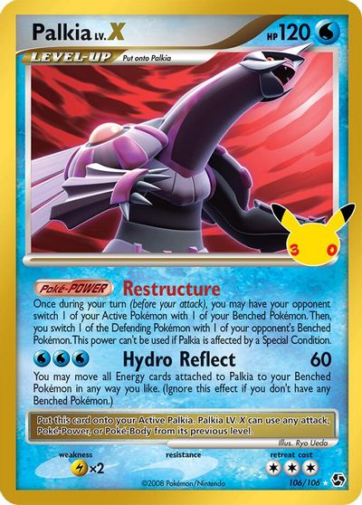 Palkia LV.X card art
