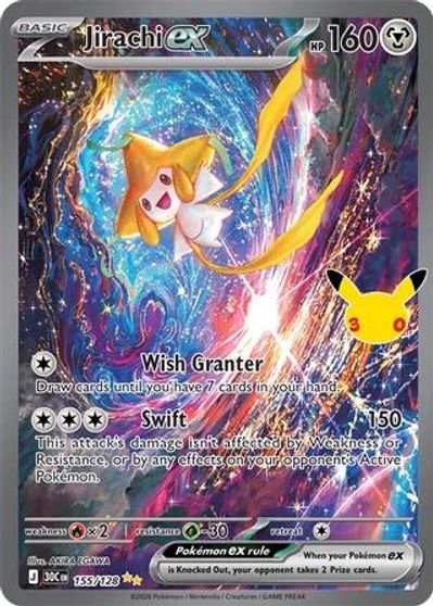 Jirachi ex - 155/128 card art