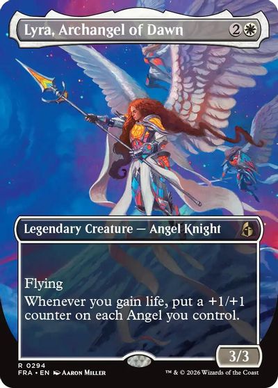 Lyra, Archangel of Dawn (Borderless) card art