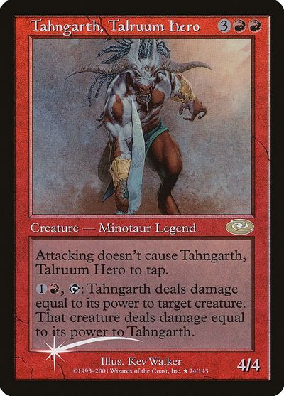 Tahngarth, Talruum Hero (Alt. Art Foil) card art