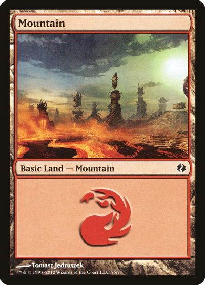 Mountain (75) card art