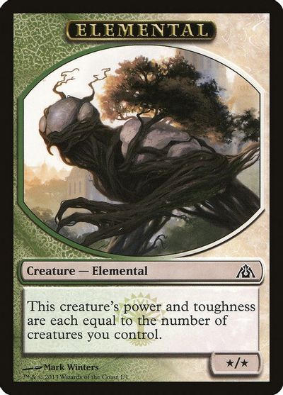 Elemental Token card art