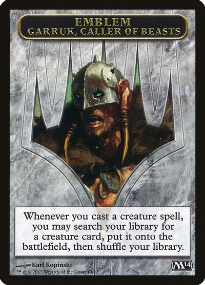 Emblem - Garruk, Caller of Beasts card art