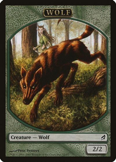 Wolf Token card art