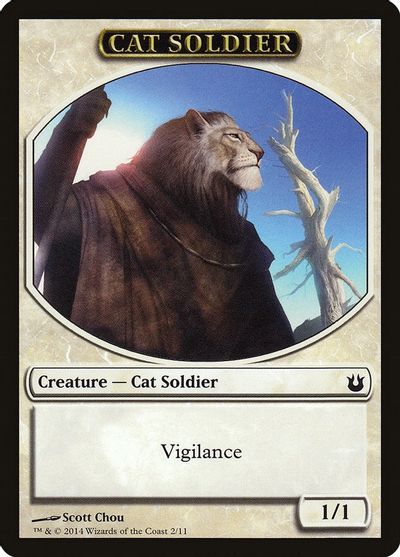 Cat Soldier Token card art