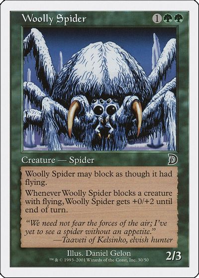Woolly Spider card art