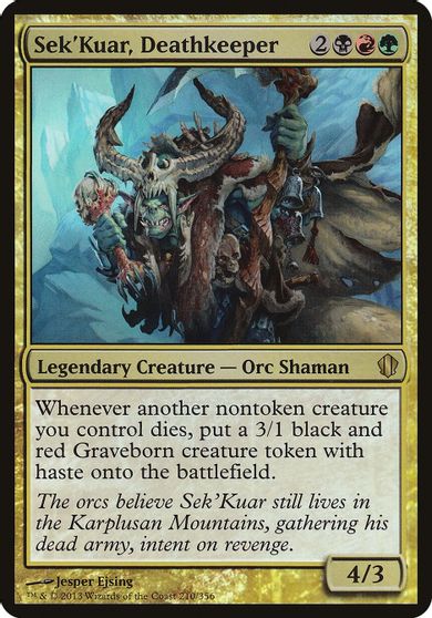 Sek'Kuar, Deathkeeper (Commander 2013) card art