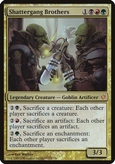 Shattergang Brothers (Commander 2013) card art