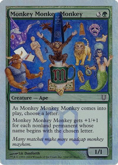 Monkey Monkey Monkey (Alternate Foil) card art