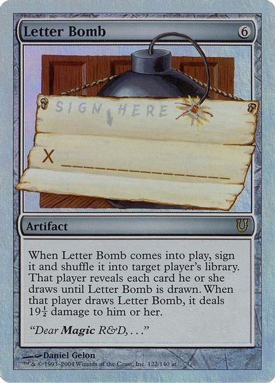 Letter Bomb (Alternate Foil) card art