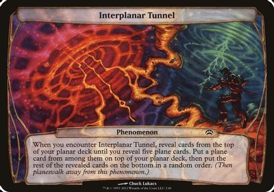Interplanar Tunnel (Planechase 2012) card art