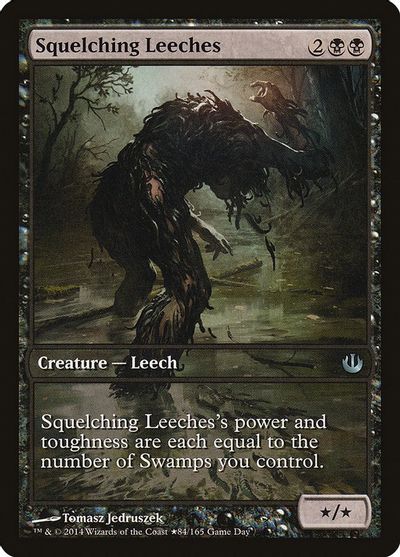 Squelching Leeches card art