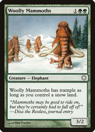 Woolly Mammoths card art
