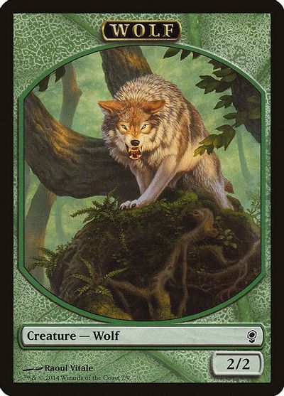 Wolf Token card art