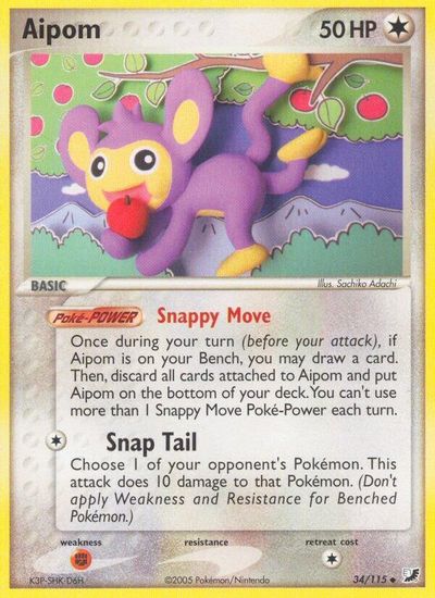 Aipom card art