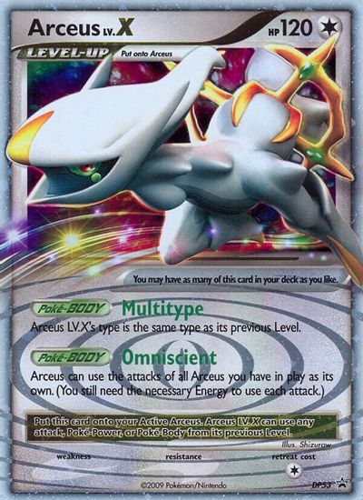 Arceus LV.X - DP53 card art