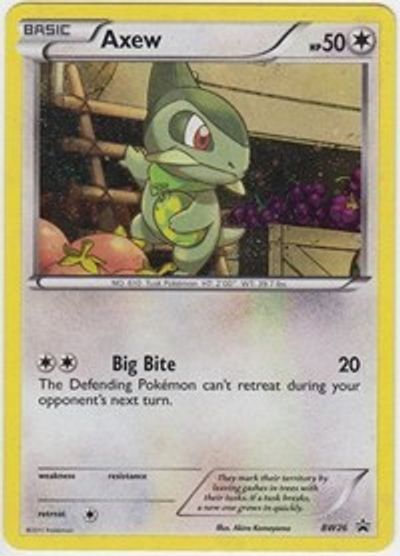 Axew - BW26 card art