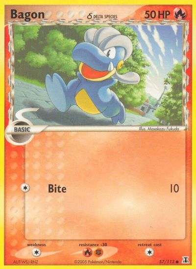 Bagon - 057/113 (Delta Species) card art