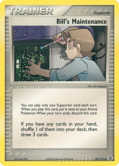 Bill's Maintenance card art