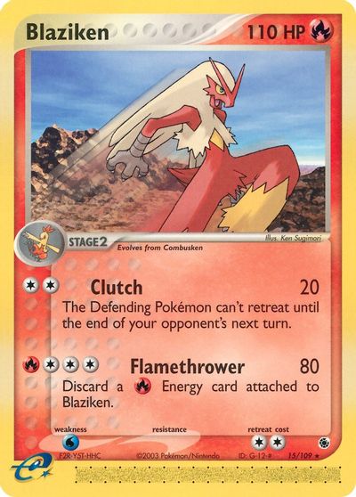 Blaziken - 15/109 card art