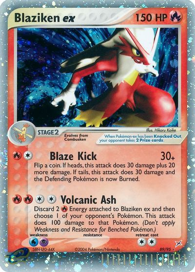 Blaziken ex card art