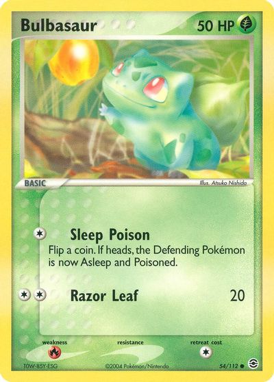 Bulbasaur - 054/112 card art
