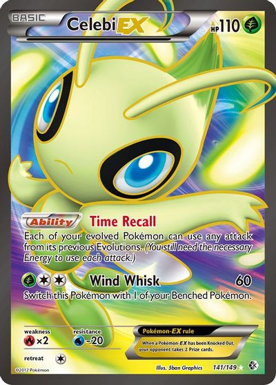 Celebi EX (141 Full Art) card art