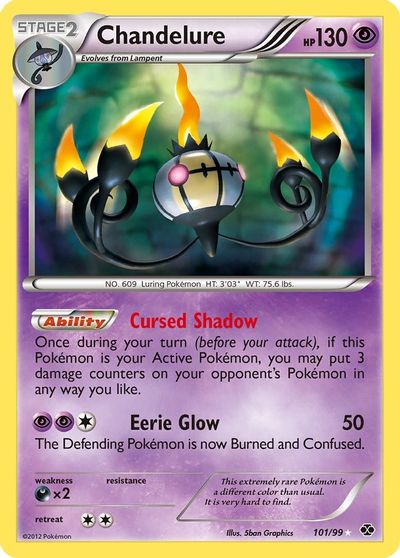 Chandelure (Secret) card art