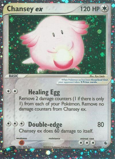 Chansey ex card art