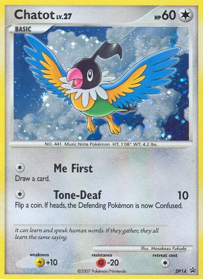 Chatot - DP14 card art