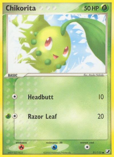 Chikorita card art
