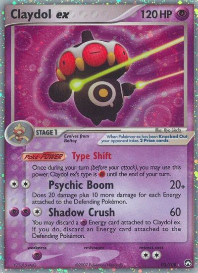 Claydol ex card art