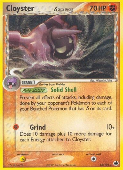 Cloyster (Delta Species) card art