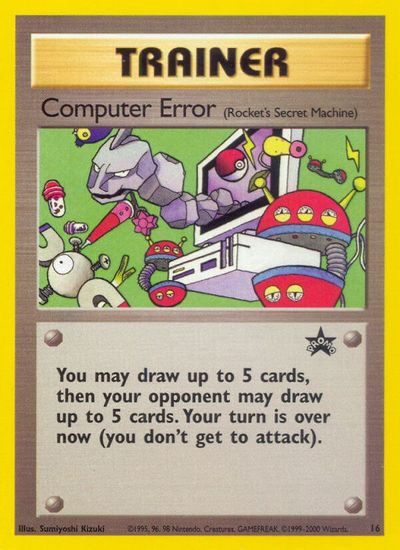 Computer Error (Rocket's Secret Machine) card art
