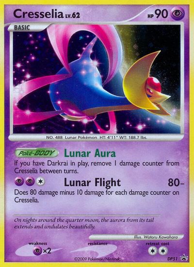 Cresselia - DP51 card art