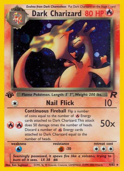 Dark Charizard (4) card art