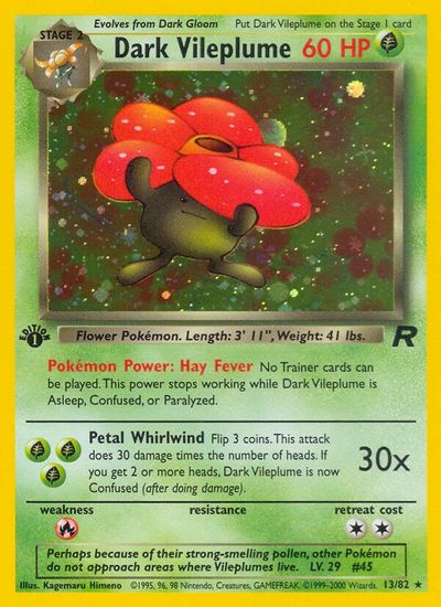 Dark Vileplume (13) card art
