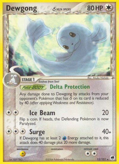 Dewgong (Delta Species) card art