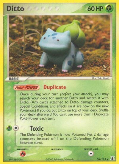 Ditto (Bulbasaur) card art