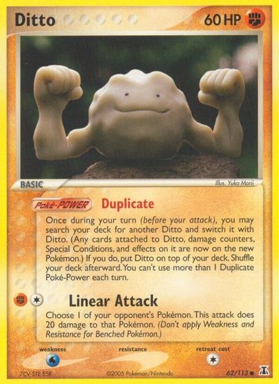 Ditto (Geodude) card art