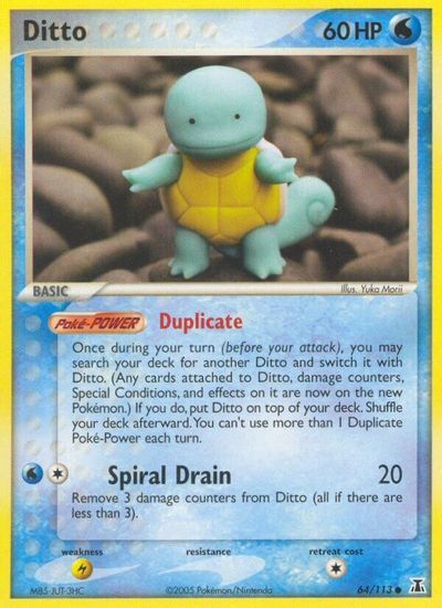 Ditto - 64/113 (Squirtle) card art